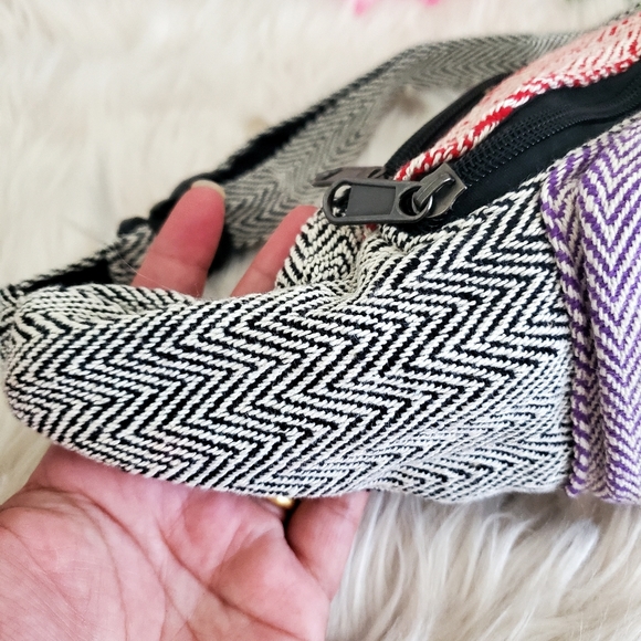 Nwot handmade hemp cotton boho fannypack - Picture 4 of 9